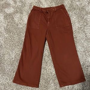 High rise wide leg jeans